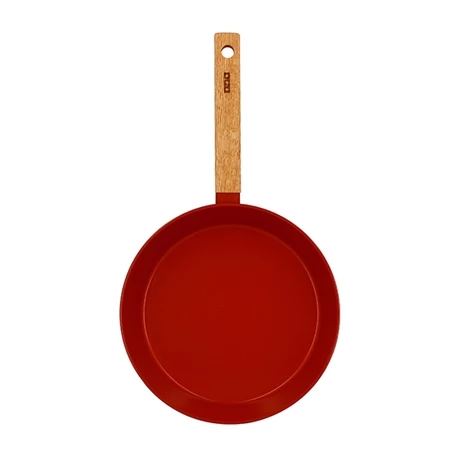 Poêle Ector Induction Aluminium Revêtu Manche En Bois 24 Cm Rouge 4 Poêle Ector Induction Aluminium Revêtu Manche En Bois 24 Cm Rouge – Image 2