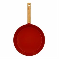 Poêle Ector Induction Aluminium Revêtu Manche En Bois 28 Cm Rouge -de Buyer Soldes Magasin 108014 1 2 Poele Ector induction aluminium revetu manche en bois 28 cm rouge Ogo