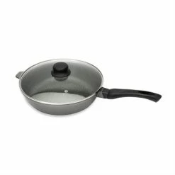 Sauteuse Et Couvercle Revêtement Dur Comme La Pierre 28 Cm