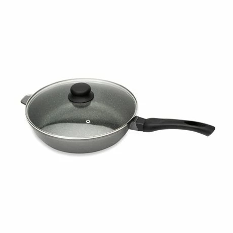 Sauteuse Et Couvercle Revêtement Dur Comme La Pierre 28 Cm 3 Sauteuse Et Couvercle Revêtement Dur Comme La Pierre 28 Cm
