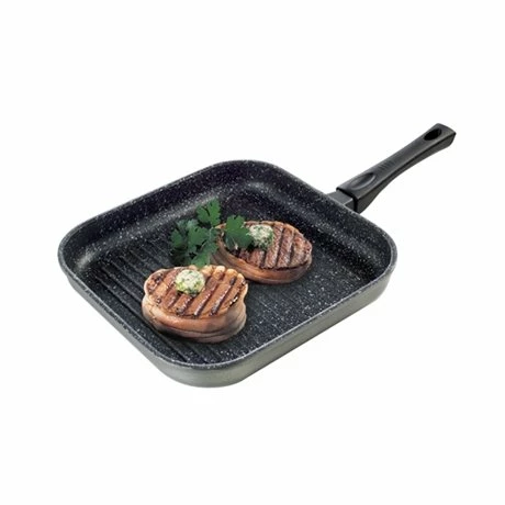 Grill Carré Revêtement Dur Comme La Pierre 28 Cm 3 Grill Carré Revêtement Dur Comme La Pierre 28 Cm