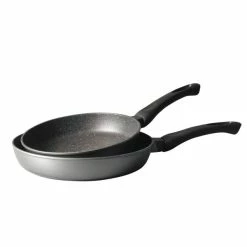 Lot 2 Poêles Avec Revêtement Dur Comme La Pierre 24 Et 28 Cm