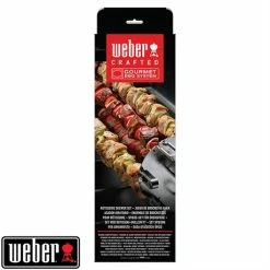 Weber Set De 6 Brochettes Avec Supports Pour Rôtissoire Crafted -de Buyer Soldes Magasin 110001 4 1 Set de 6 brochettes avec supports pour rotissoire Crafted Weber
