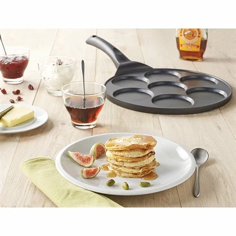 Poêle 7 Mini Blinis Ou Pancakes à Induction Fonte 26.5 Cm 5 Poêle 7 Mini Blinis Ou Pancakes à Induction Fonte 26.5 Cm – Image 3