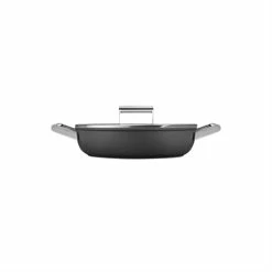 Smeg Sauteuse Aluminium Antiadhésive 28 Cm Noir Mat Avec Couvercle En Verre Trempé -de Buyer Soldes Magasin 112002 2 1 Sauteuse aluminium antiadhesive 28 cm noir mat avec couvercle en verre trempe Smeg