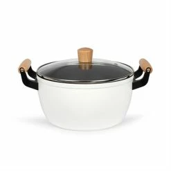 LIVOO Faitout Wood Line Blanc 24 Cm -de Buyer Soldes Magasin 116000 2 1 Faitout wood line blanc 24 cm Livoo