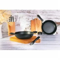 Lot Poêle Cookway 32cm Avec Poignée, Anse Et Couvercle -de Buyer Soldes Magasin 119030 1 1 Lot poele Cookway 32cm avec poignee anse et couvercle Cristel