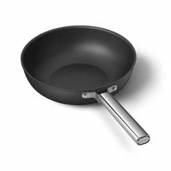 Smeg Wok Aluminium Antiadhésif 30 Cm Noir Mat 9 Smeg Wok Aluminium Antiadhésif 30 Cm Noir Mat -de Buyer Soldes Magasin 133005 3 4 Wok aluminium antiadhesif 30 cm noir mat Smeg