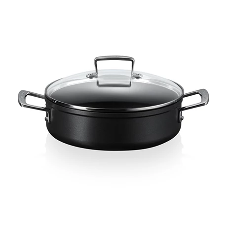 Le Creuset Sauteuse Rondeau Anti-adhérente Les Forgées 28 Cm Et Couvercle En Verre 3 Le Creuset Sauteuse Rondeau Anti-adhérente Les Forgées 28 Cm Et Couvercle En Verre