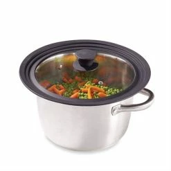 Couvercle En Verre Et Silicone Noir Multidiamètres 24, 26 Et 28 Cm -de Buyer Soldes Magasin 14778 1 3 Couvercle en verre et silicone noir multidiametres 24 26 et 28 cm Mathon