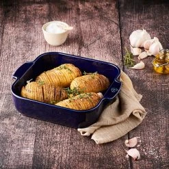 Peugeot Plat Four Carré Céramique Bleu 28 Cm -de Buyer Soldes Magasin 201186 1 2 Plat four carre ceramique bleu 28 cm Peugeot