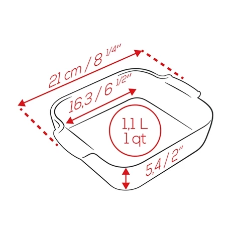 Peugeot Plat Four Carré Céramique Ardoise 21 Cm 4 Peugeot Plat Four Carré Céramique Ardoise 21 Cm – Image 2