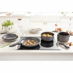 Set 3 Poêles Anti-adhésives Effet Pierre Et Manche Amovible -de Buyer Soldes Magasin 20211 3 4 Set 3 poeles anti adhesives Effet Pierre et manche amovible Mathon