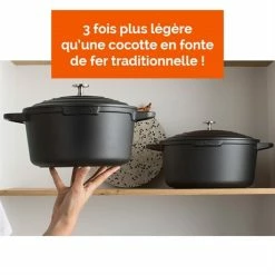 Cocotte Légère Ronde En Fonte D'aluminium 28 Cm 6,7 L Coloris Noir 9 Cocotte Légère Ronde En Fonte D'aluminium 28 Cm 6,7 L Coloris Noir -de Buyer Soldes Magasin 203001 2 9 Cocotte legere ronde en fonte d aluminium 28 cm 6 7 L coloris noir Mathon