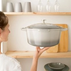 Cocotte Légère Ronde En Fonte D'aluminium 28 Cm 6,7 L Coloris Gris -de Buyer Soldes Magasin 203005 2 4 Cocotte legere ronde en fonte d aluminium 28 cm 6 7 L coloris gris Mathon