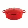 Cocotte Légère Ovale En Fonte D’aluminium 32 Cm 6,5 L Rouge