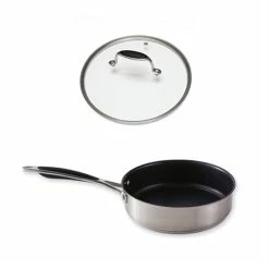 Set Sauteuse Anti-adhérente Excell'Inox 20 Cm Et Couvercle