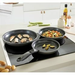 Batterie Poêles Anti-adhérentes Effet Pierre Manche Amovible Et 2 éponges Végétales -de Buyer Soldes Magasin 209048 3 3 Batterie poeles anti adherentes Effet Pierre manche amovible et 2 eponges vegetales Mathon