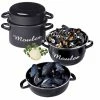 Lot De 2 Marmites à Moules Individuelles 18 Cm