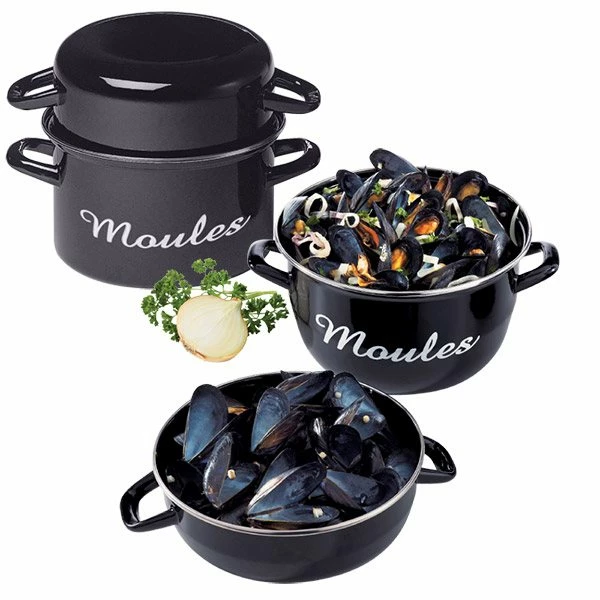 Lot De 2 Marmites à Moules Individuelles 18 Cm 3 Lot De 2 Marmites à Moules Individuelles 18 Cm
