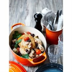 Le Creuset Cocotte Fonte Ovale Volcanique 27 Cm -de Buyer Soldes Magasin 213197 2 3 Cocotte fonte ovale volcanique 27 cm Le Creuset