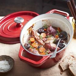 Cocotte En Fonte Ovale 33 Cm 6 L Rouge 7 Cocotte En Fonte Ovale 33 Cm 6 L Rouge -de Buyer Soldes Magasin 213222 1 9 Cocotte en fonte ovale 33 cm 6 L rouge Mathon