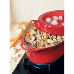 Le Creuset Cocotte Fonte Ovale Doufeu 32 Cm 7,2 L Cerise -de Buyer Soldes Magasin 21385 2 3 Cocotte fonte ovale Doufeu 32 cm 7 2 L cerise Le Creuset