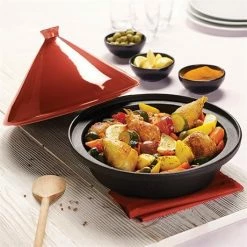 Tajine Fonte 30 Cm Rouge