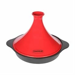 Tajine En Fonte 24 Cm Rouge