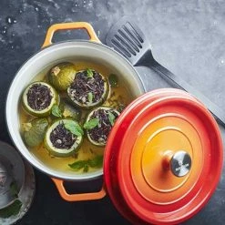 Cocotte En Fonte Ronde 28 Cm 5,6 L Coloris Orange -de Buyer Soldes Magasin 223000 1 5 Cocotte en fonte ronde 28 cm 5 6 L coloris orange Mathon