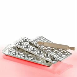 Imperia Coffret Raviolamp Tris 3 Plaques à Raviolis Et Tortellis + Rouleau