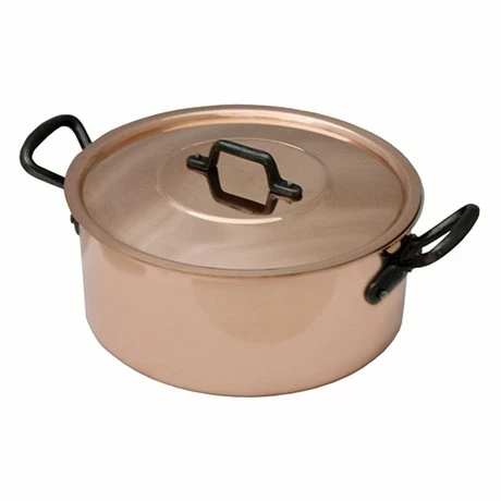 Faitout Avec Couvercle En Cuivre Massif 24 Cm 3 Faitout Avec Couvercle En Cuivre Massif 24 Cm