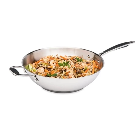 Wok Tout Inox 30 Cm Excell'Inox 4 Wok Tout Inox 30 Cm Excell'Inox – Image 2