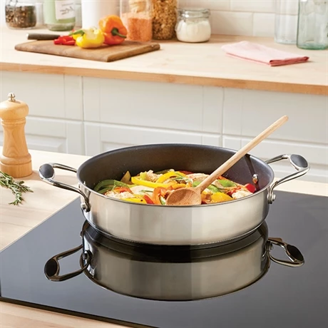 Sauteuse 2 Anses Inox Antiadhérente 28 Cm Excell'Inox 4 Sauteuse 2 Anses Inox Antiadhérente 28 Cm Excell'Inox – Image 2