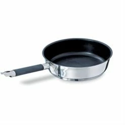Sauteuse Antiadhésive Inox Et Couvercle Rapid Cook 24 Cm -de Buyer Soldes Magasin 27218 2 1 Sauteuse antiadhesive inox et couvercle Rapid Cook 24 cm Mathon