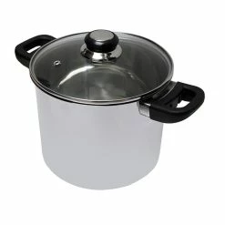 Marmite Traiteur En Inox Avec Couvercle En Verre 24 Cm