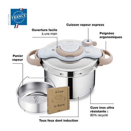 Cocotte-minute® Clipsominut Eco Respect 6 L Natural 5 Cocotte-minute® Clipsominut Eco Respect 6 L Natural – Image 3