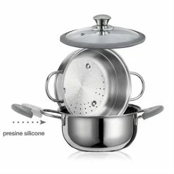 Cuiseur Vapeur Premium Inox 22 Cm 3, 8 L 5 Cuiseur Vapeur Premium Inox 22 Cm 3, 8 L -de Buyer Soldes Magasin 27669 1 3 Cuiseur vapeur Premium inox 22 cm 3 8 L Inoxriv