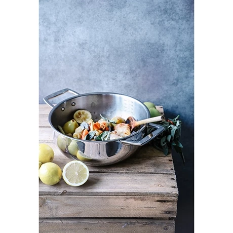 Faitout Avec Couvercle Inox Castel'pro 24 Cm 6 Faitout Avec Couvercle Inox Castel'pro 24 Cm – Image 4