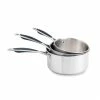 Set 3 Casseroles Inox Excell'Inox 16, 18 Et 20 Cm