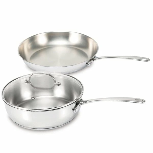 BEKA Lot Poêle Et Sauteuse Inox Belvia 24 Cm 3 BEKA Lot Poêle Et Sauteuse Inox Belvia 24 Cm