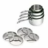 BEKA Lot De 4 Casseroles Et 4 Couvercles Chef De 14 à 20 Cm