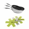 Batterie De Cuisine Poêles Anti-adhérentes Excell'Inox 20, 24 Et 28 Cm Et 3 Feutrines -de Buyer Soldes Magasin 279215 0 2 Batterie de cuisine poeles anti adherentes Excell Inox 20 24 et 28 cm et 3 feutrines Mathon