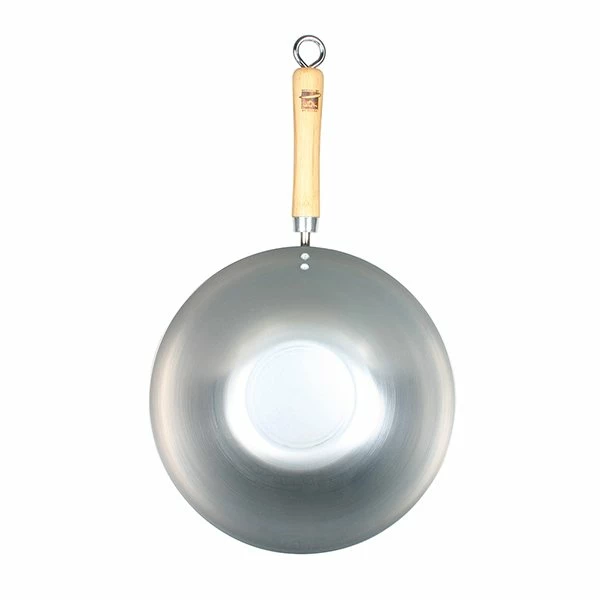 Wok Fond Plat 30 Cm Tôle Acier Blanche Be A Wok Star 3 Wok Fond Plat 30 Cm Tôle Acier Blanche Be A Wok Star