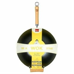 Wok Fond Plat Antiadhérent 36 Cm Be A Wok Star -de Buyer Soldes Magasin 28837 1 1 Wok fond plat antiadherent 36 cm Be a Wok Star