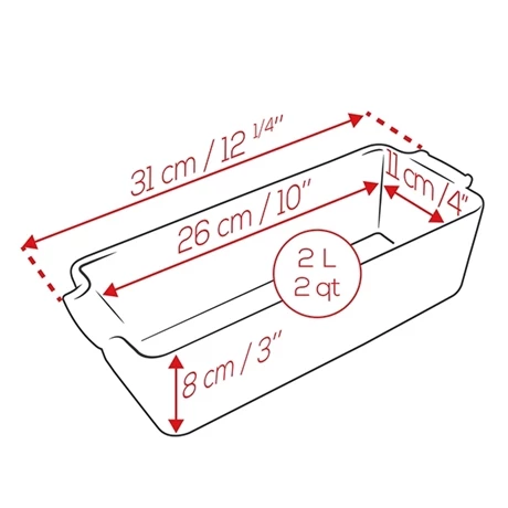Peugeot Moule à Cake Céramique 31 Cm Bleu 4 Peugeot Moule à Cake Céramique 31 Cm Bleu – Image 2