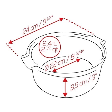 Peugeot Moule à Soufflé Rouge 22 Cm 4 Peugeot Moule à Soufflé Rouge 22 Cm – Image 2