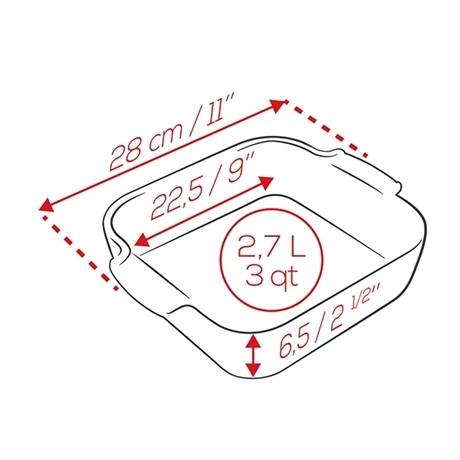 Peugeot Plat Carré Céramique Aubergine 28 Cm 4 Peugeot Plat Carré Céramique Aubergine 28 Cm – Image 2