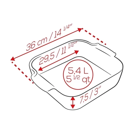 Peugeot Plat Carré Céramique Terracotta 36 Cm 4 Peugeot Plat Carré Céramique Terracotta 36 Cm – Image 2