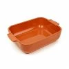 Peugeot Plat Rectangulaire Céramique Terracotta 25 Cm